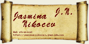Jasmina Nikočev vizit kartica